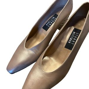 Vintage Stuart Weitzman metallic heels. Size 6. Great condition.